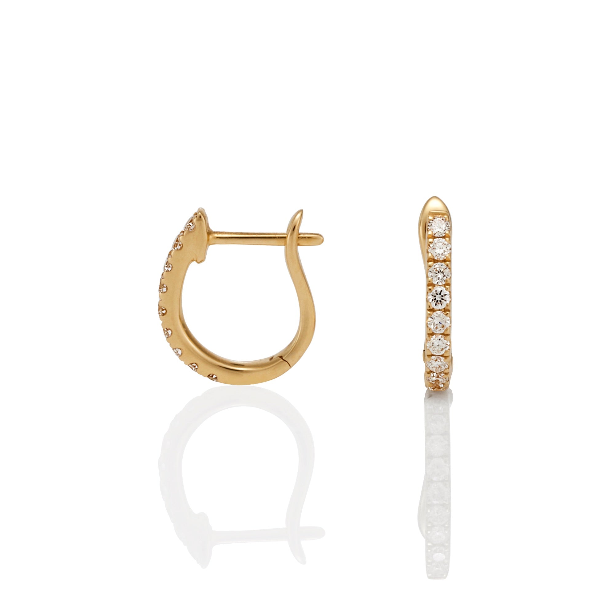 CUT CLAW PETITE DIAMOND SLEEPERS 0.17CT
