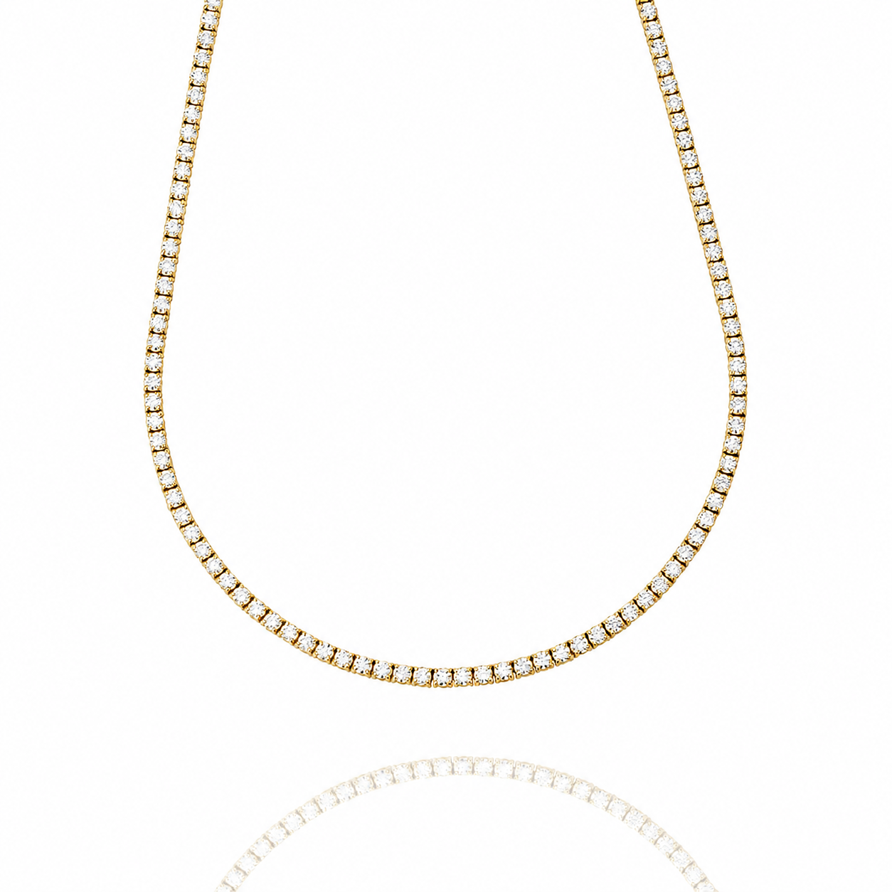 CLAW SET DIAMOND RIVIERE NECKLET 8.44CT