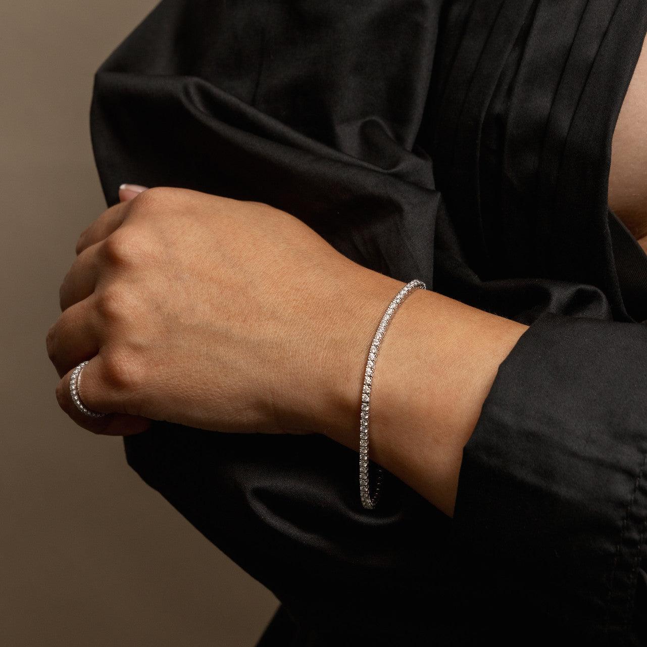 DIAMOND TENNIS BRACELET 4.19CT