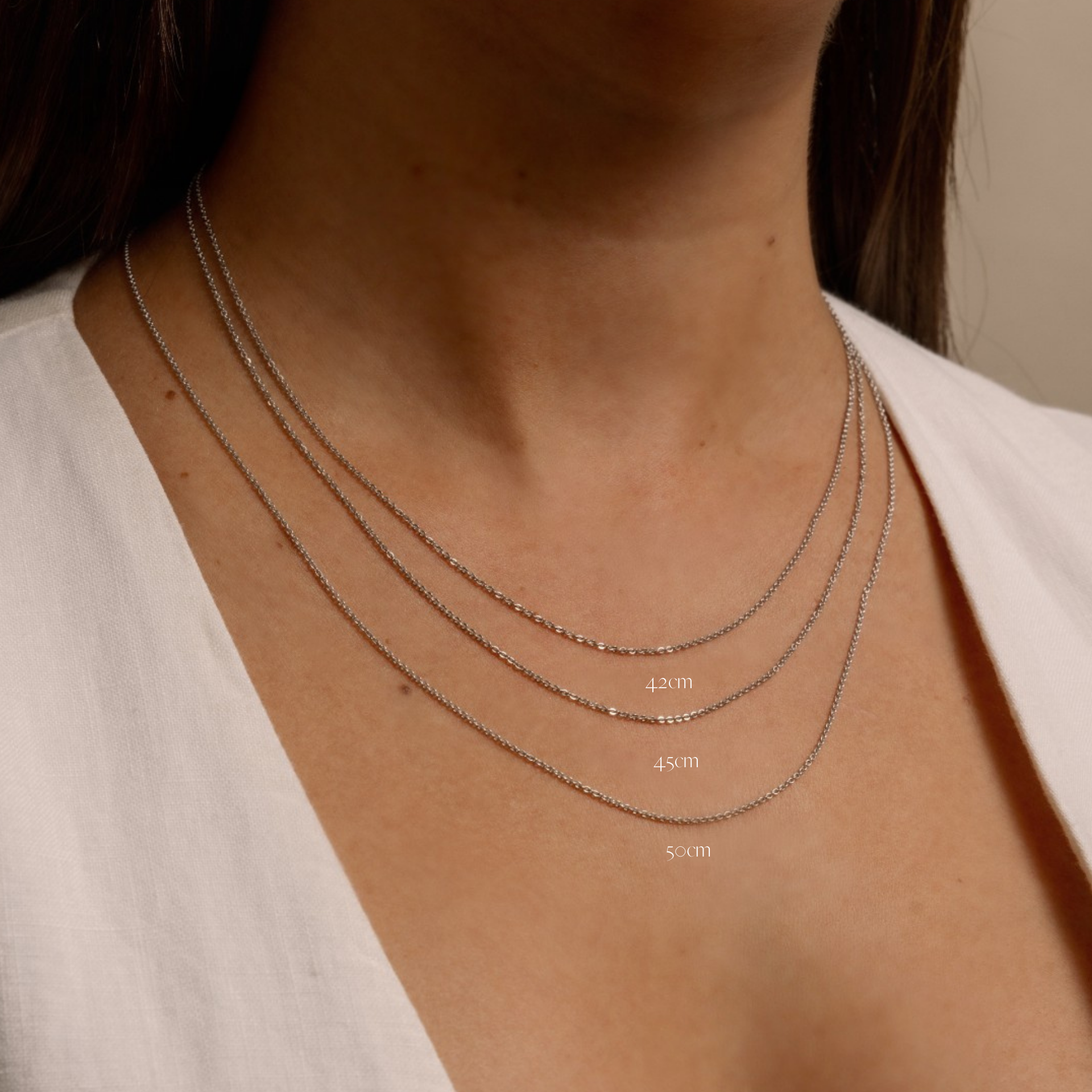 MARCH BIRTHSTONE NECKLACE BEZEL SET