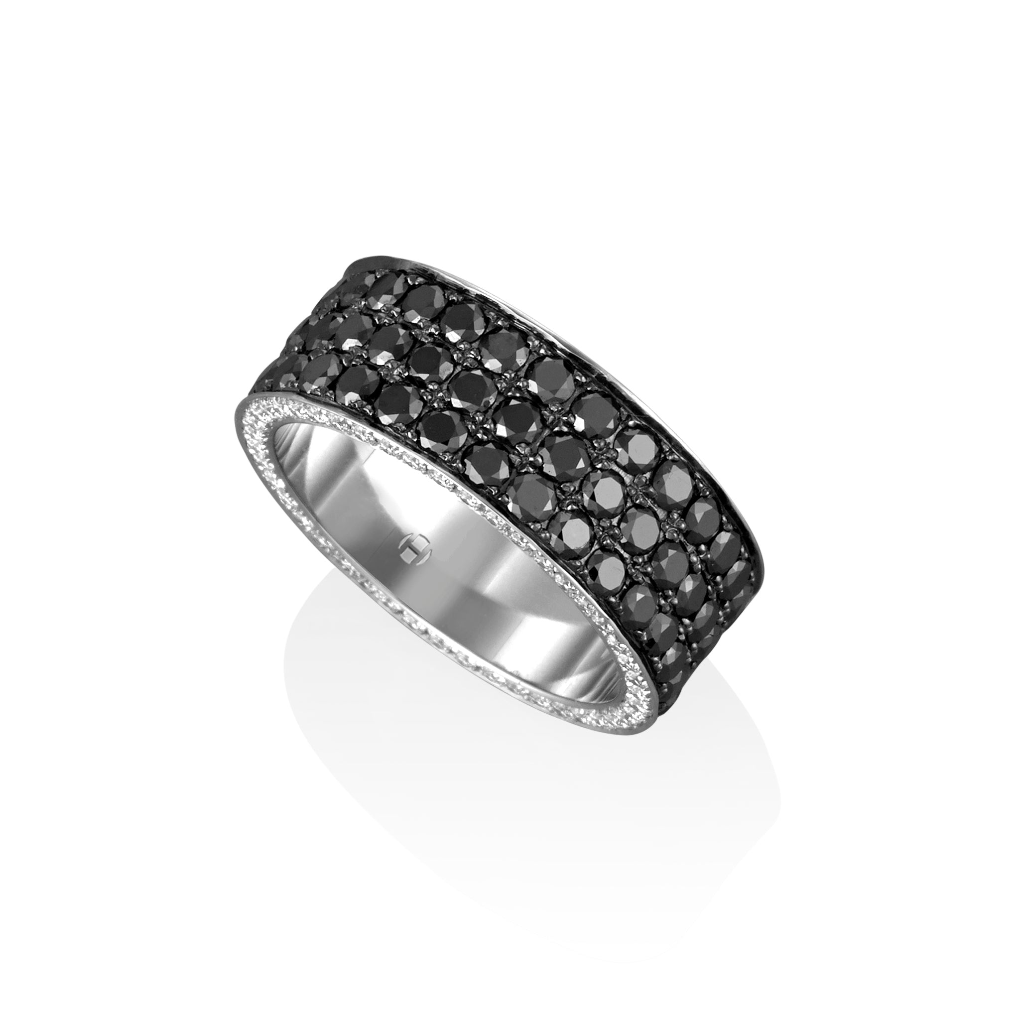 BLACK & WHITE DIAMOND SET RING