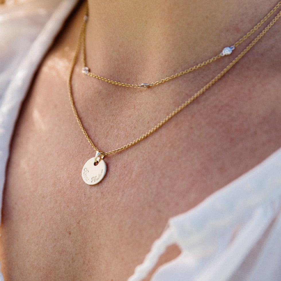 ROSE GOLD LOVE MEDALLION