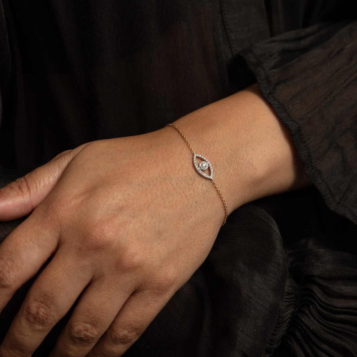 YELLOW 'EYE OF PROTECTION' BRACELET