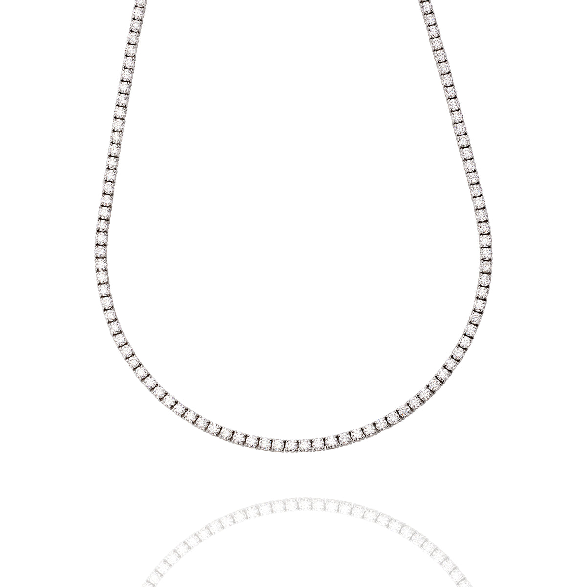 CUT CLAW DIAMOND RIVIERE NECKLET 10.80CT