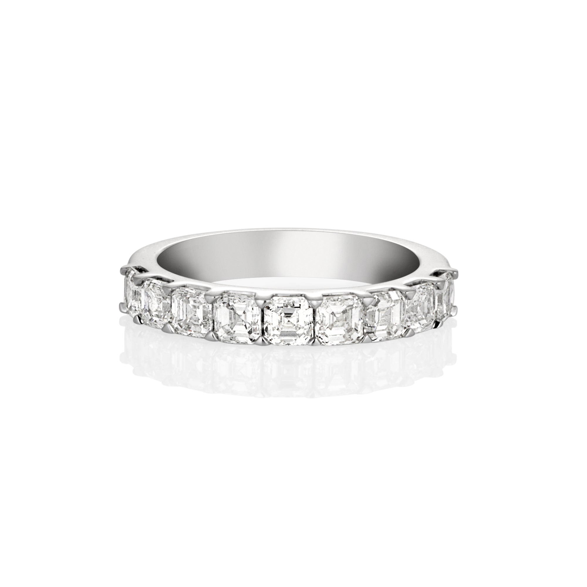 ASSCHER CUT DIAMOND BAND 1.70ct