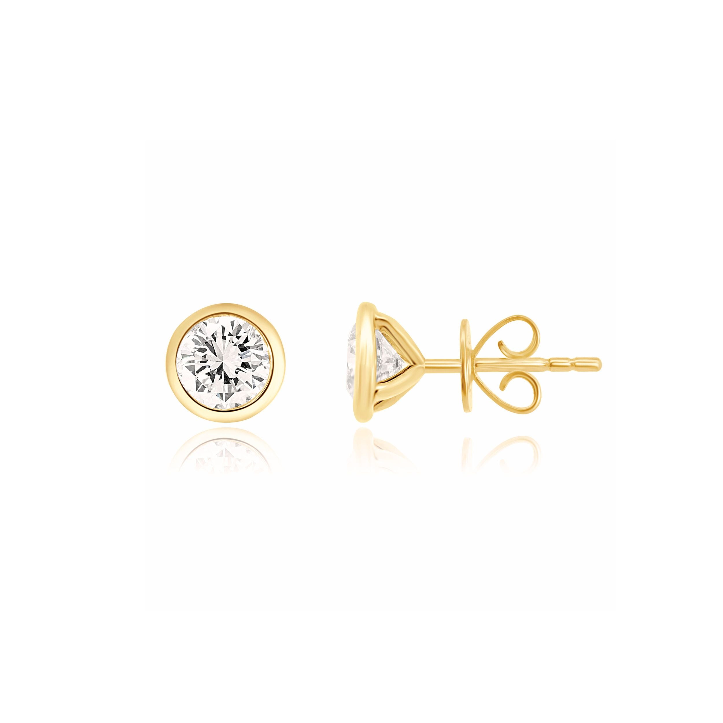 ROUND BRILLIANT CUT LAB DIAMOND STUDS