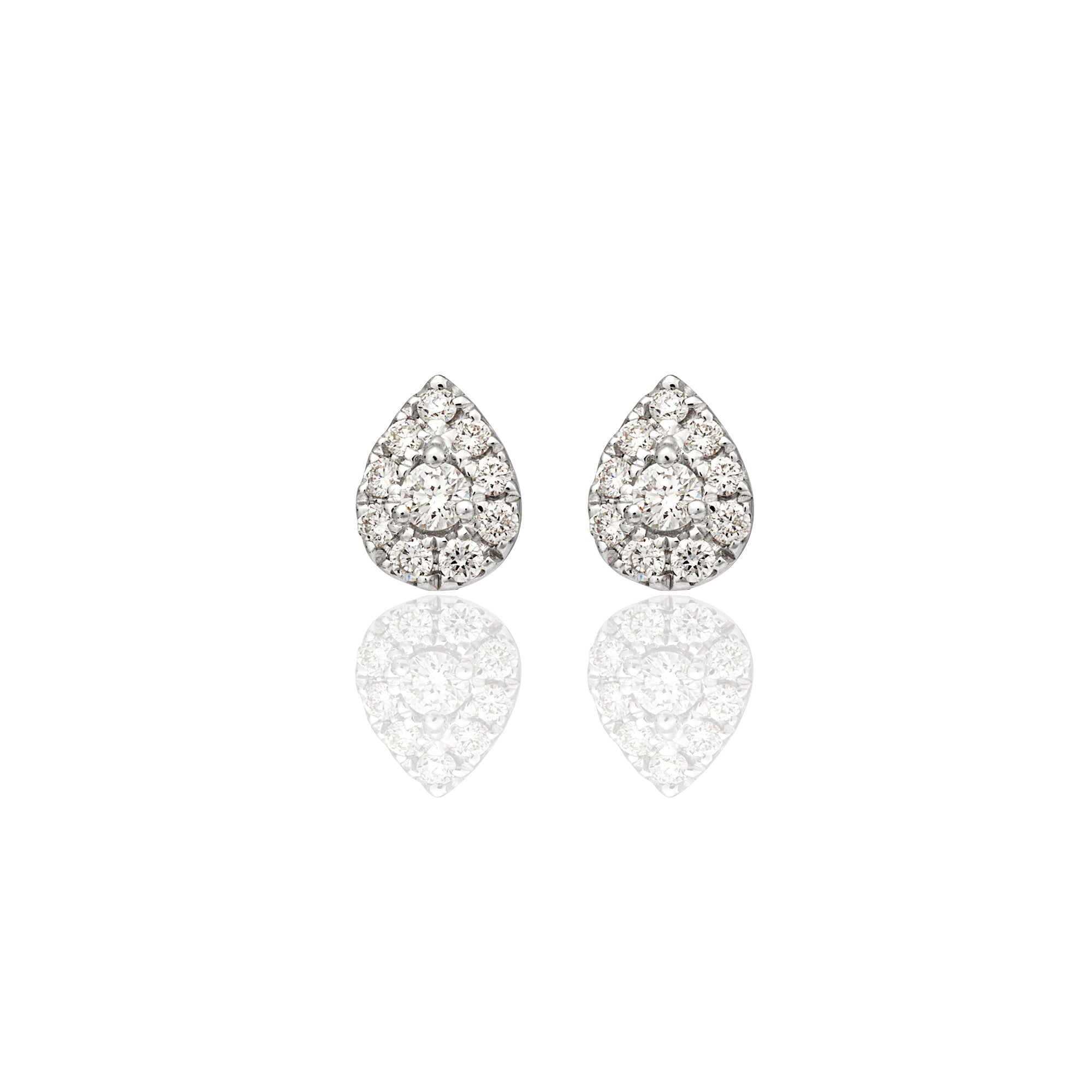 PEAR SHAPE DIAMOND STUDS