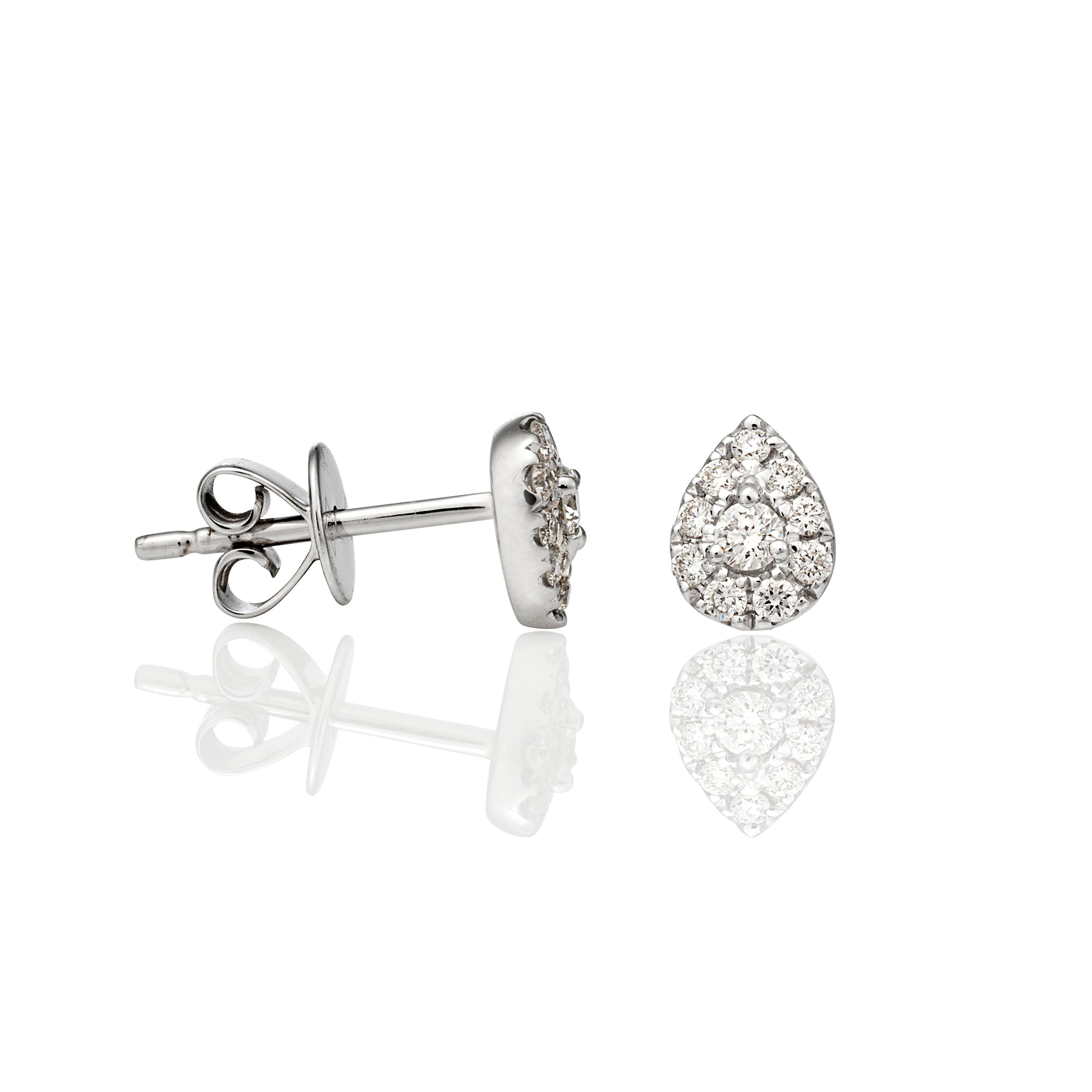 PEAR SHAPE DIAMOND STUDS