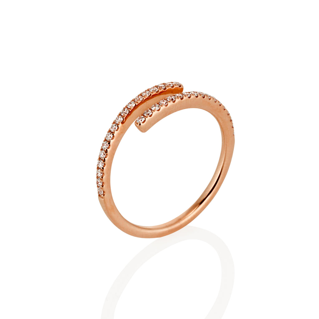 ROSE GOLD FINE WRAP RING