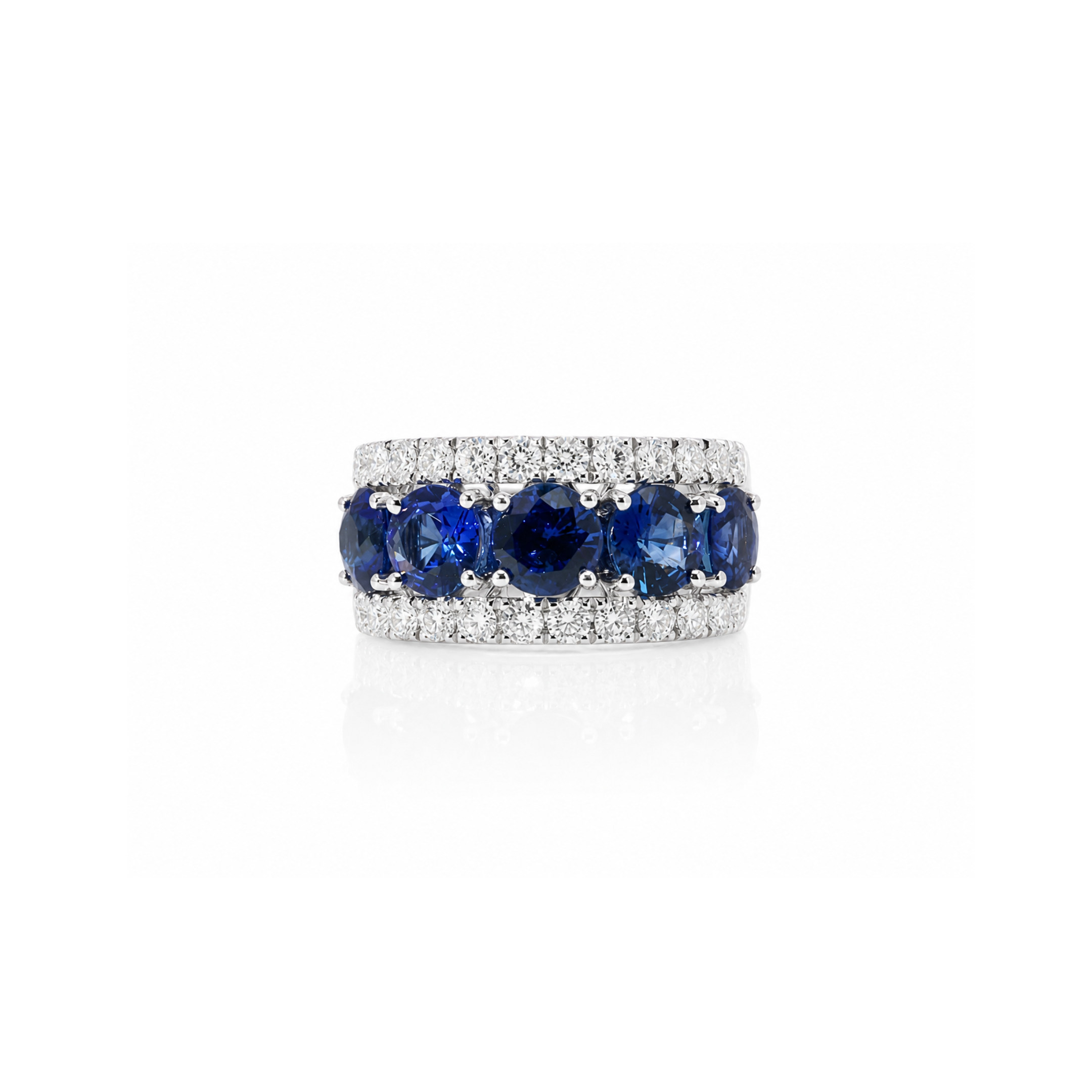 MADAGASCAN BLUE SAPPHIRE & DIAMOND RING