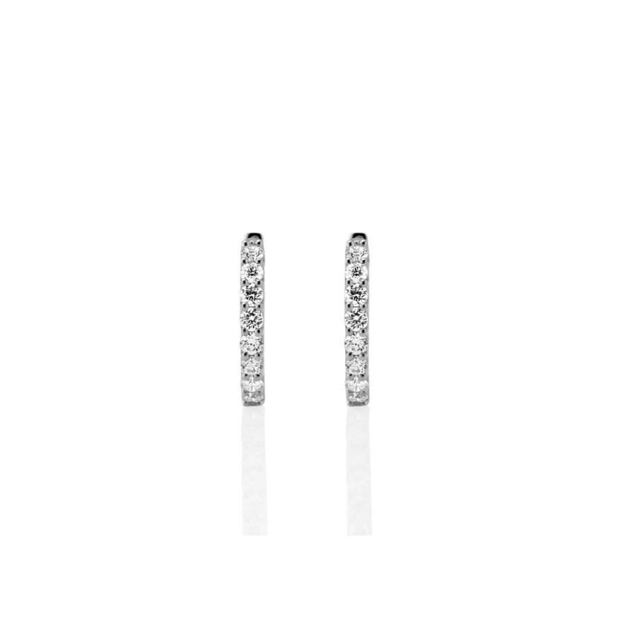 SHARED CLAW DIAMOND HOOPS 0.80CT