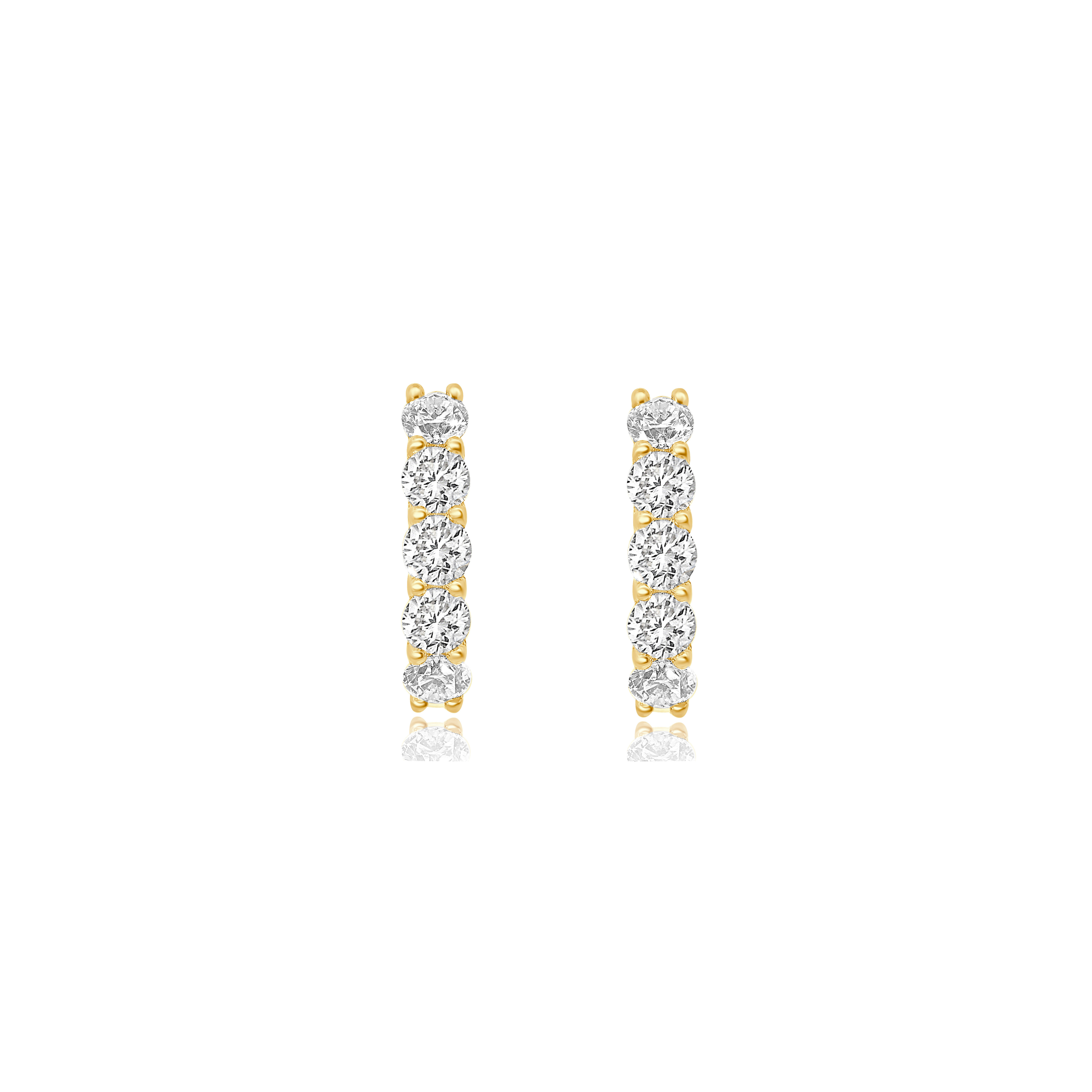 DIAMOND LACE SIDE HOOPS