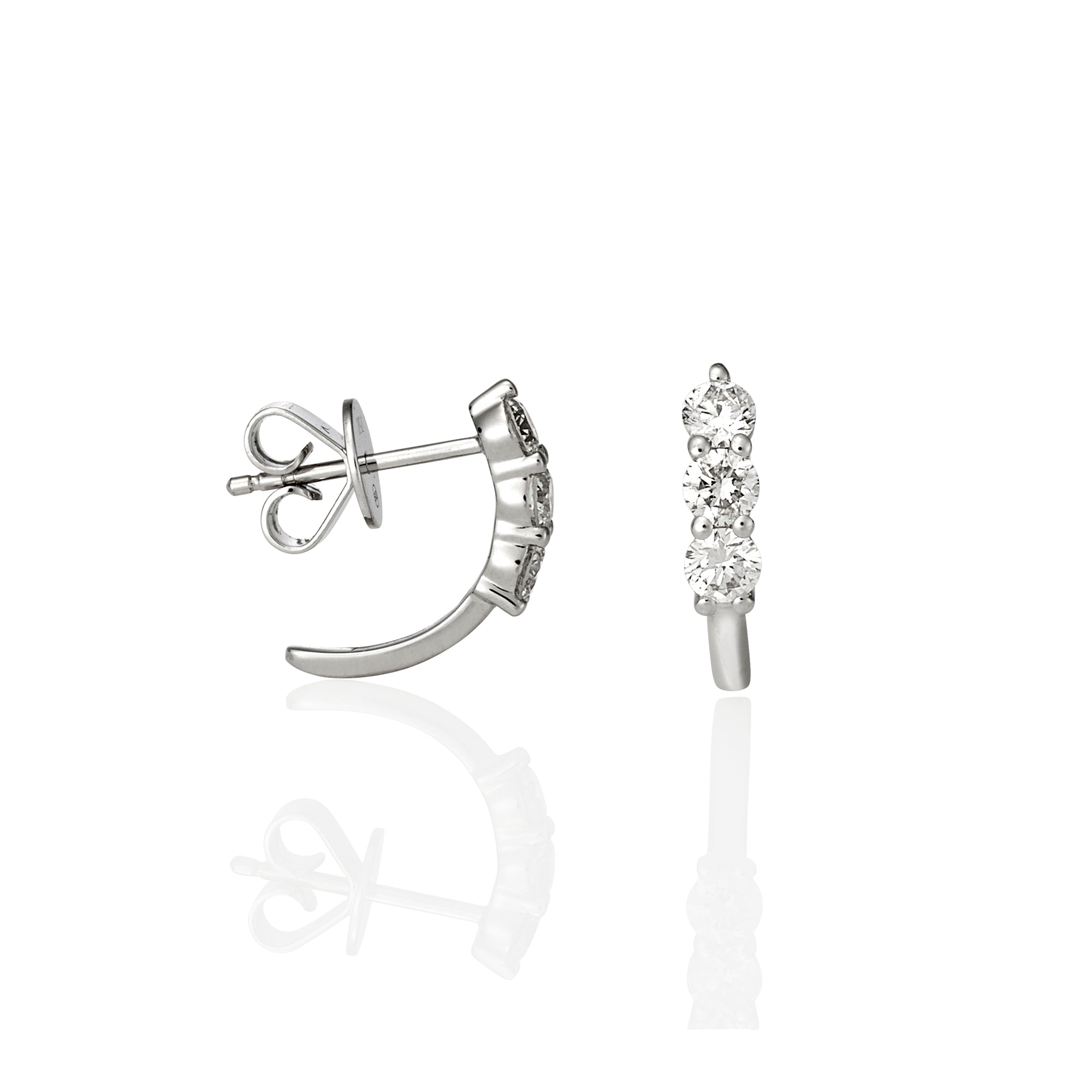 DIAMOND MINI HALF HOOPS 0.61CT