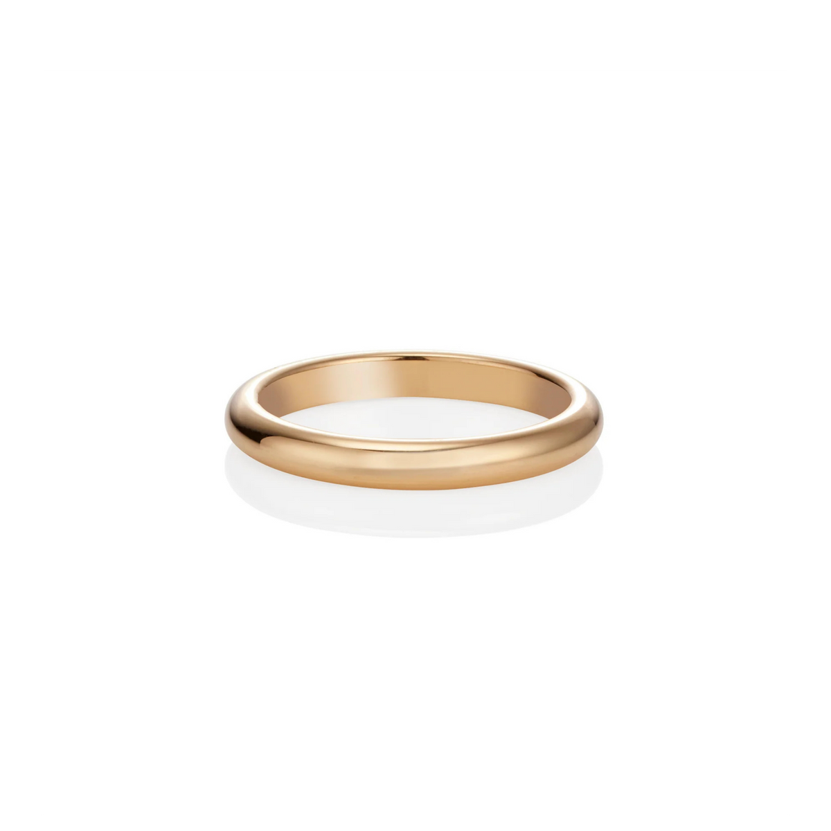 YELLOW GOLD HALF ROUNDED BAND – Nicholas Haywood Jewellery Concierge