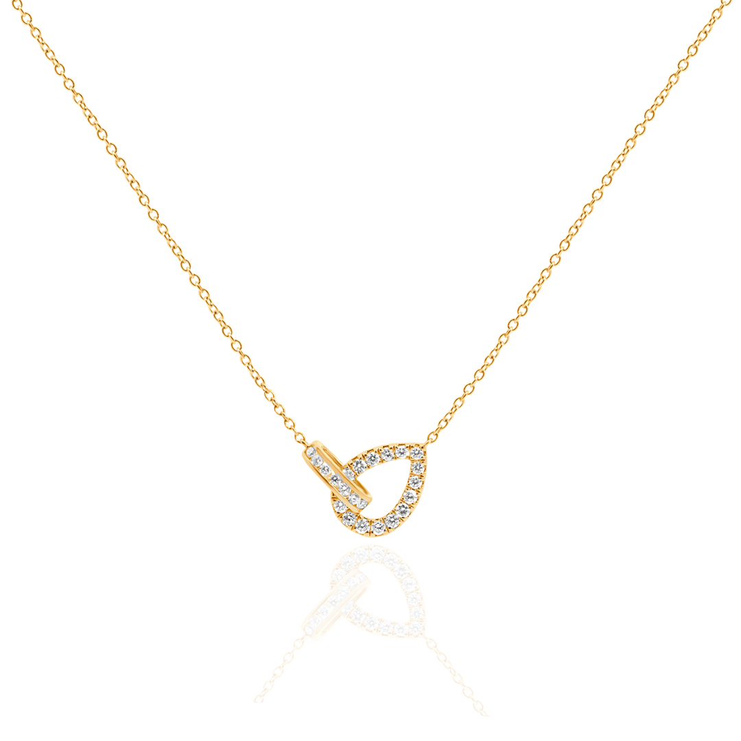 DIAMOND PEAR UNITY PENDANT