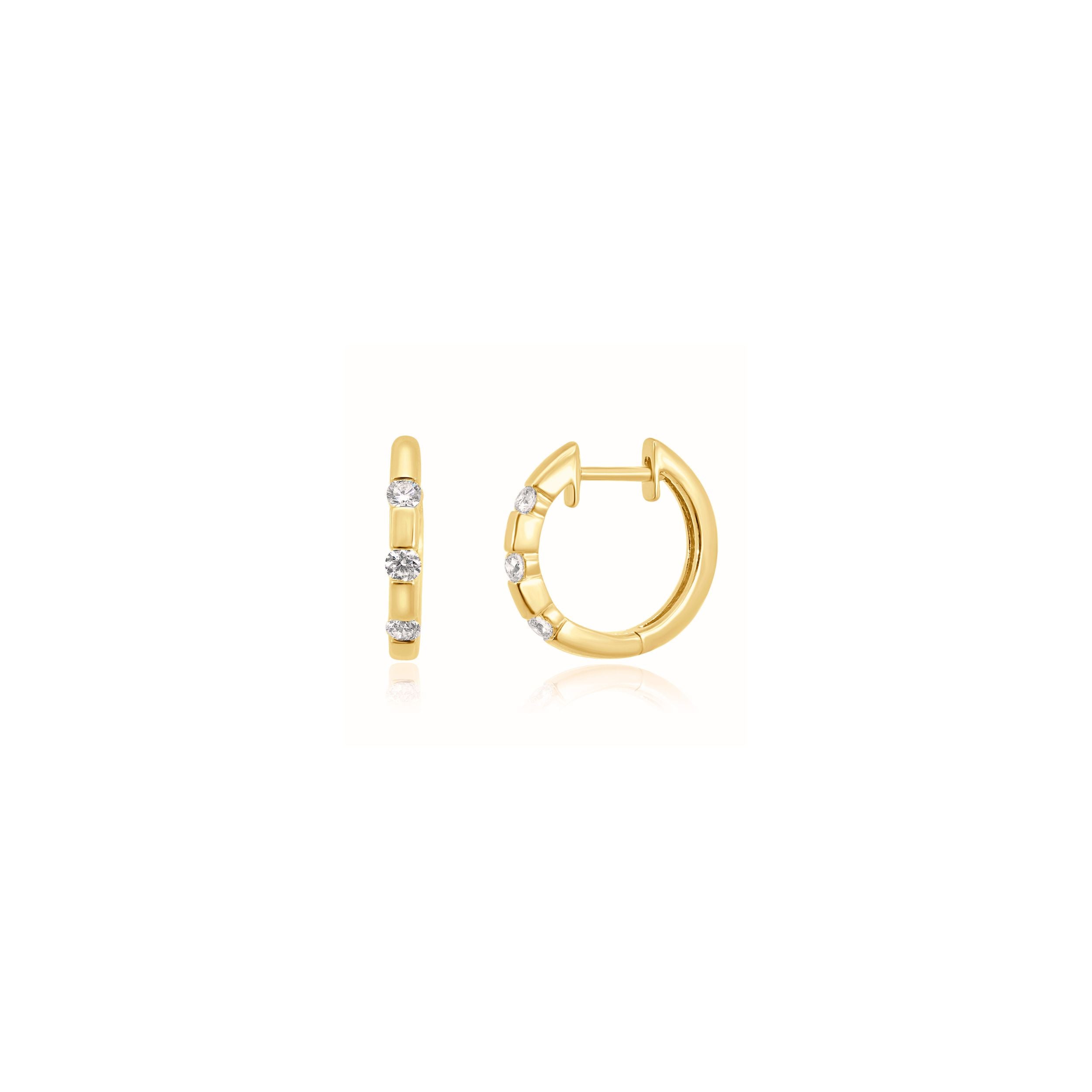DROP SET DIAMOND HOOPS