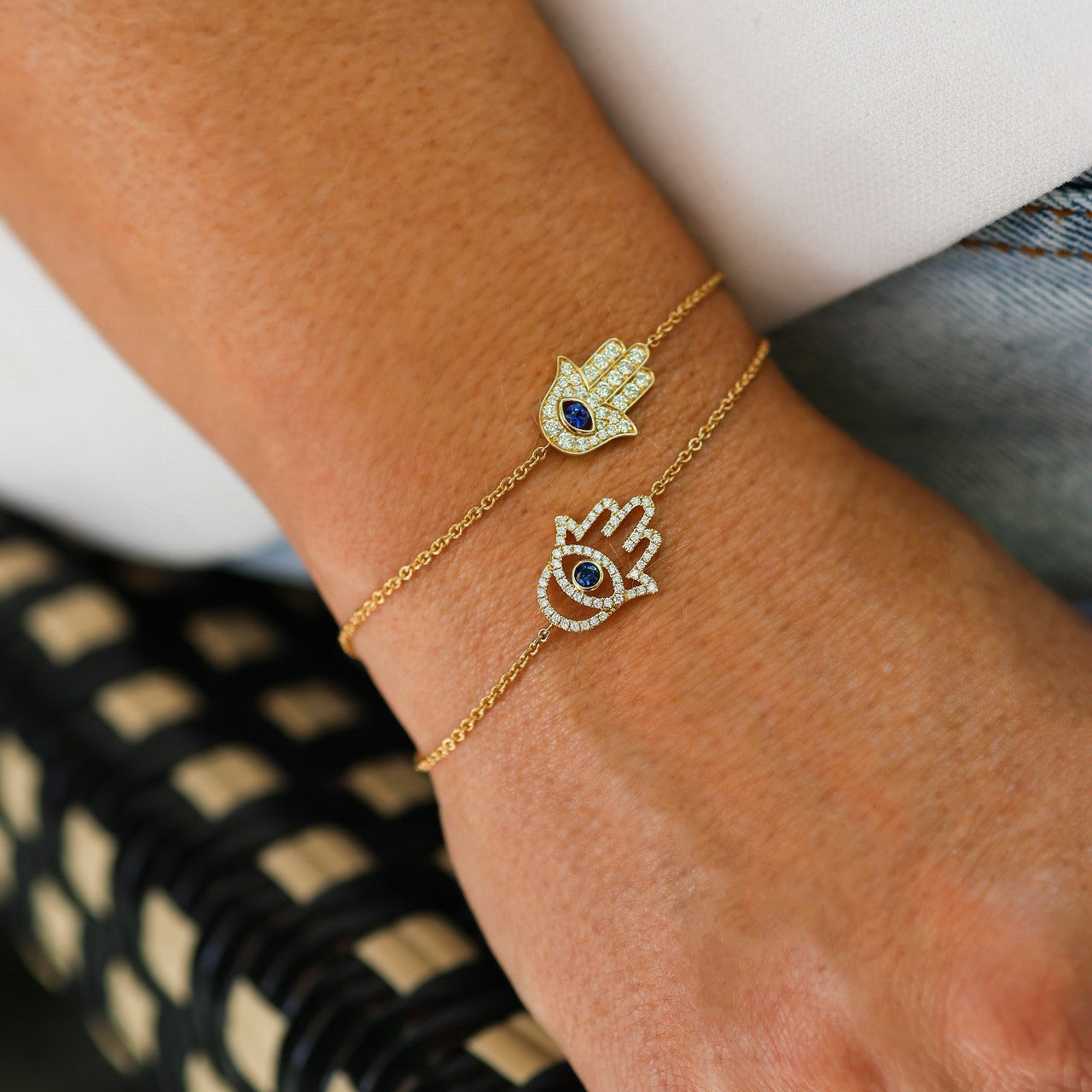 SAPPHIRE 'HAMSA' BRACELET