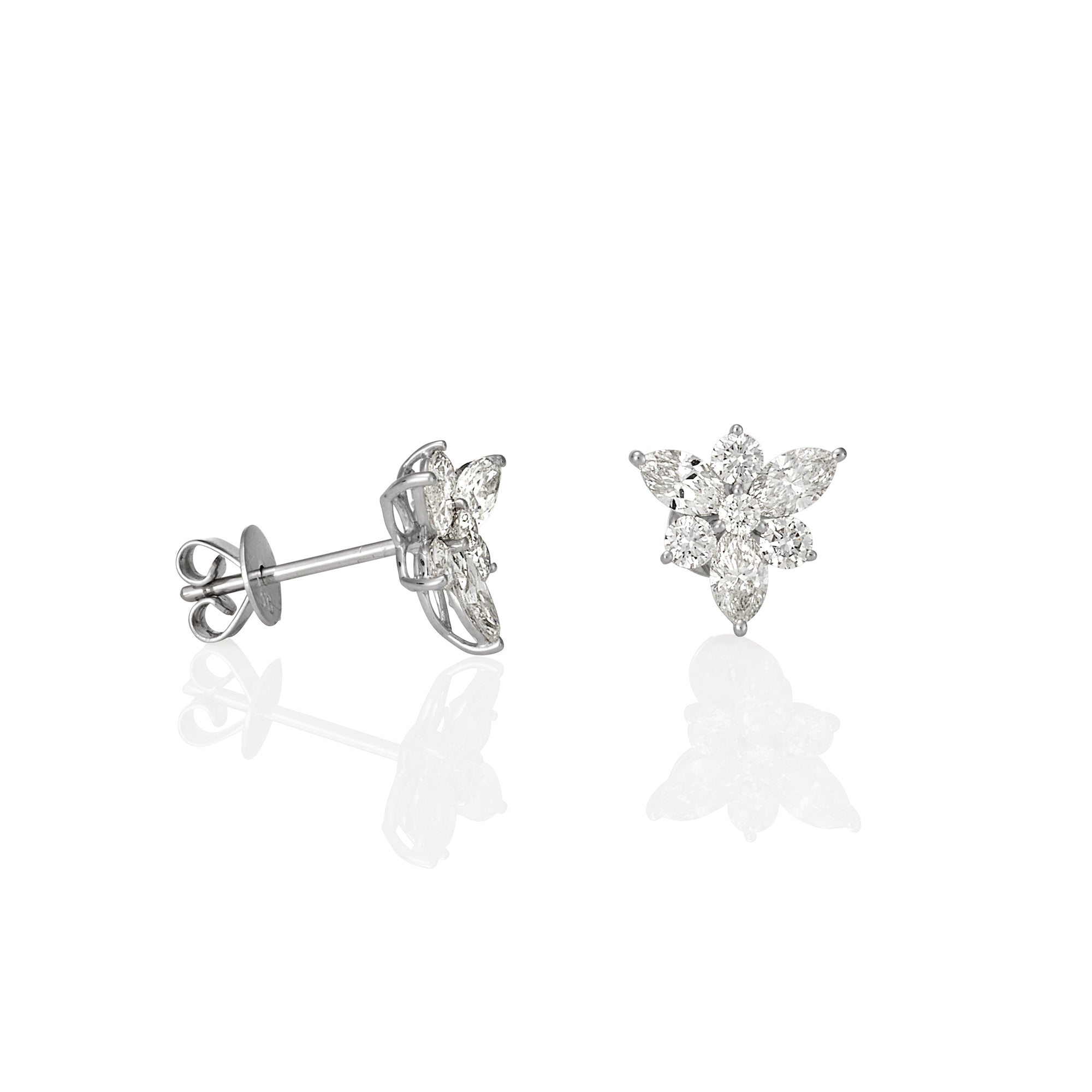 DIAMOND CLUSTER STUDS