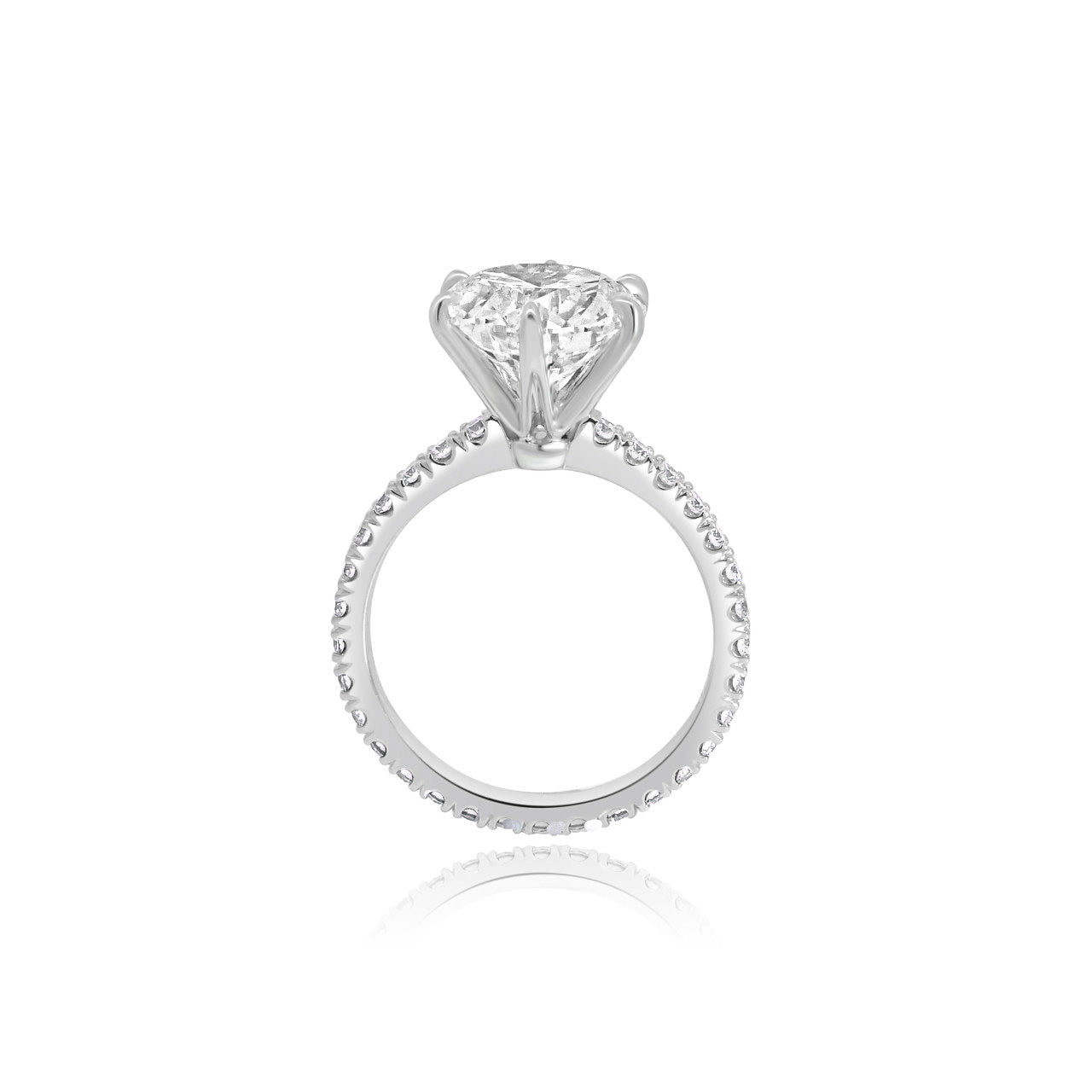 LAB GROWN DIAMOND CUT CLAW ENGAGEMENT RING