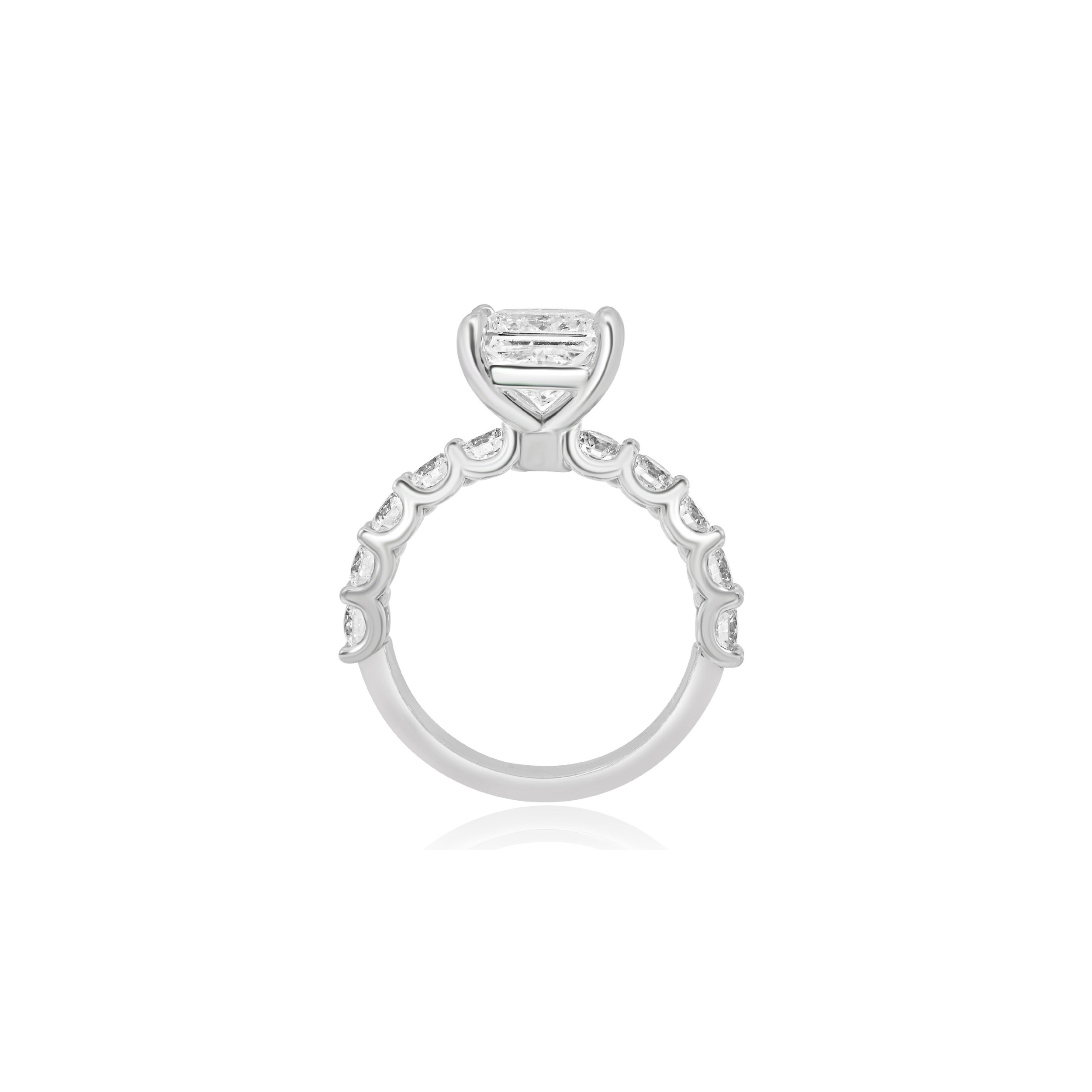 LAB GROWN PRINCESS CUT DIAMOND ENGAGEMENT RING
