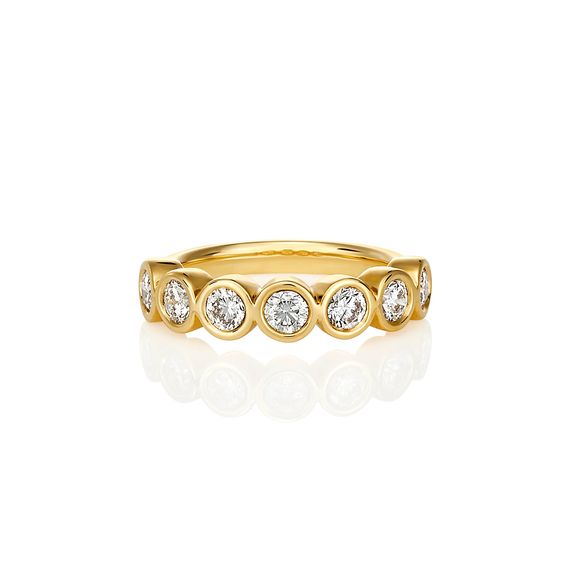 BEZEL SET ROUND DIAMOND RING