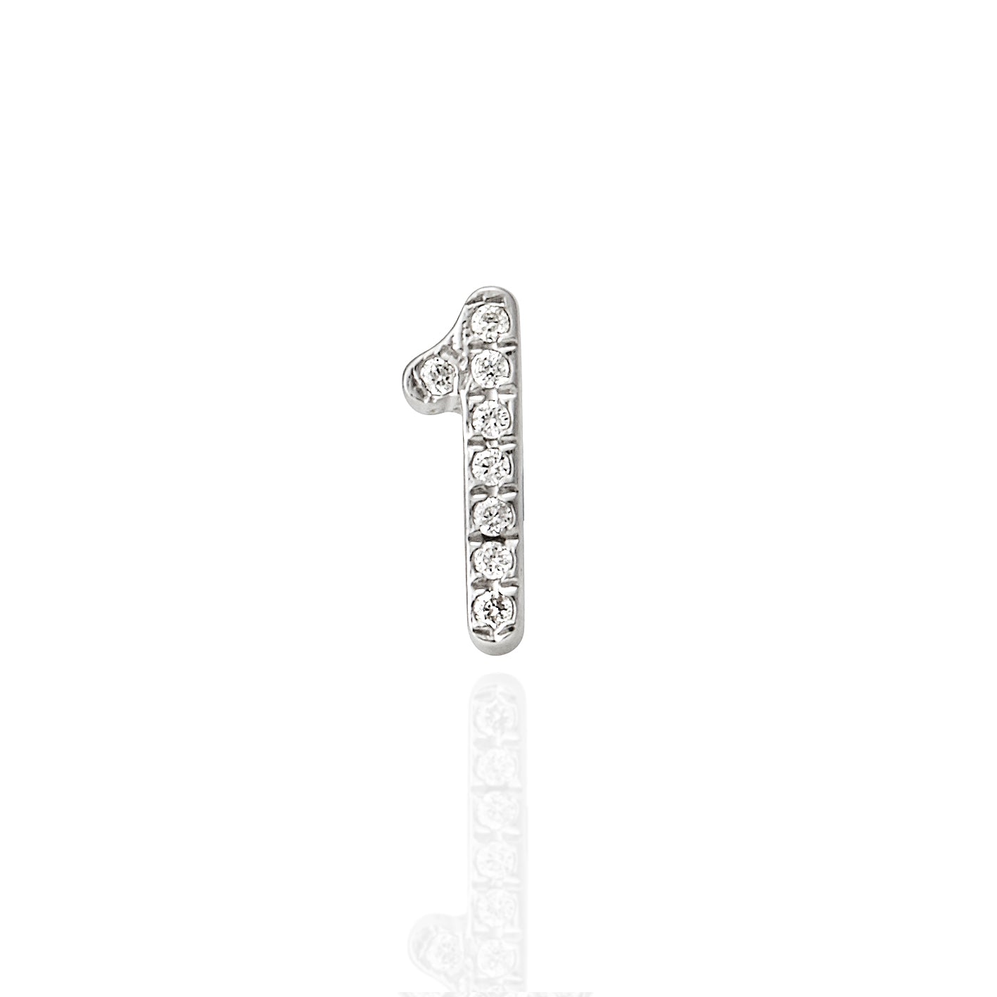 SINGLE NUMBER DIAMOND STUD (0-9)