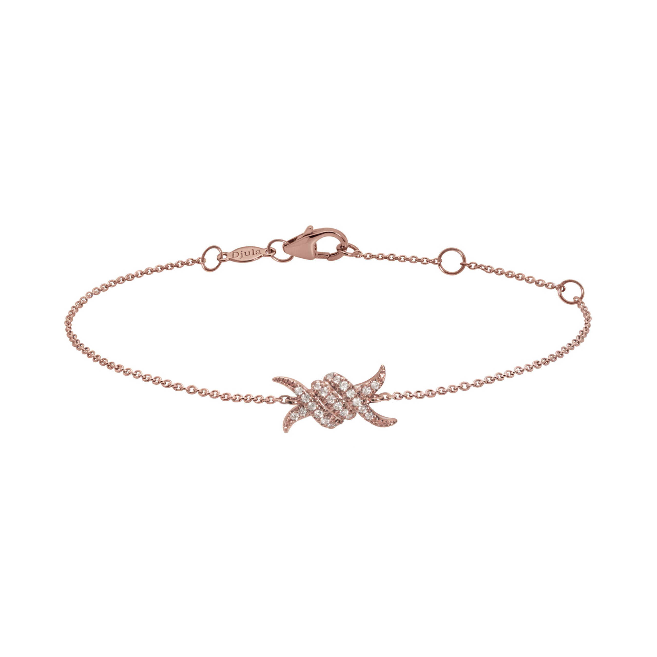 BARBED WIRE DIAMOND CHAIN BRACELET