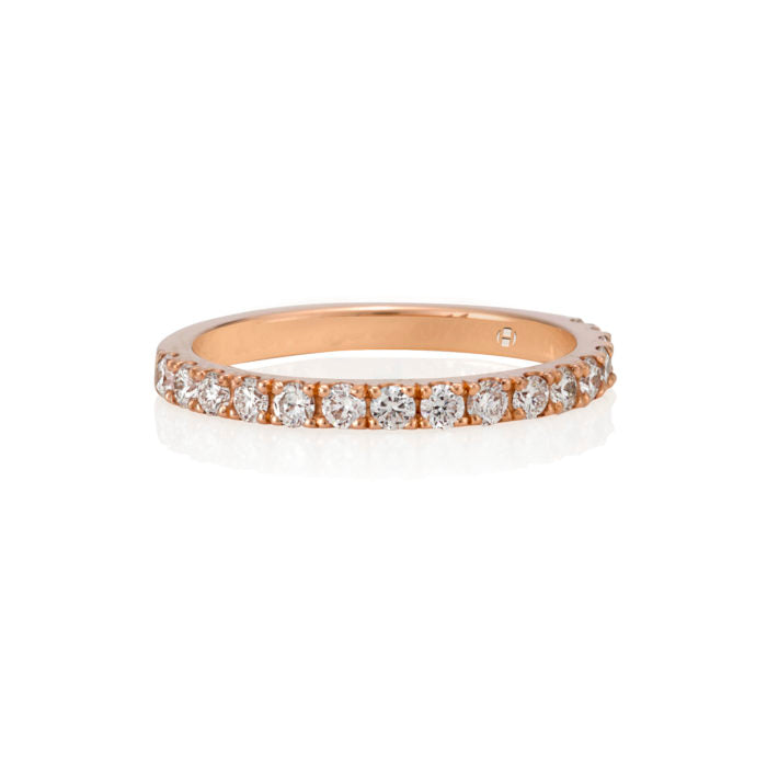 ROSE GOLD SMALL SIGNATURE DIAMOND BAND 0.52CT