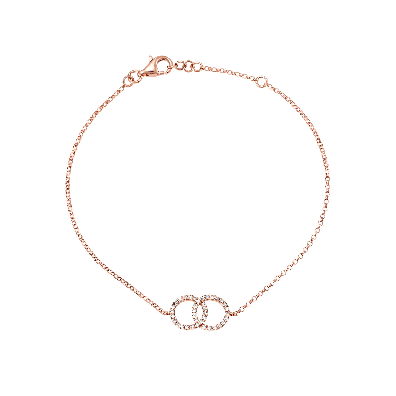 ROSE GOLD DIAMOND UNITY BRACELET