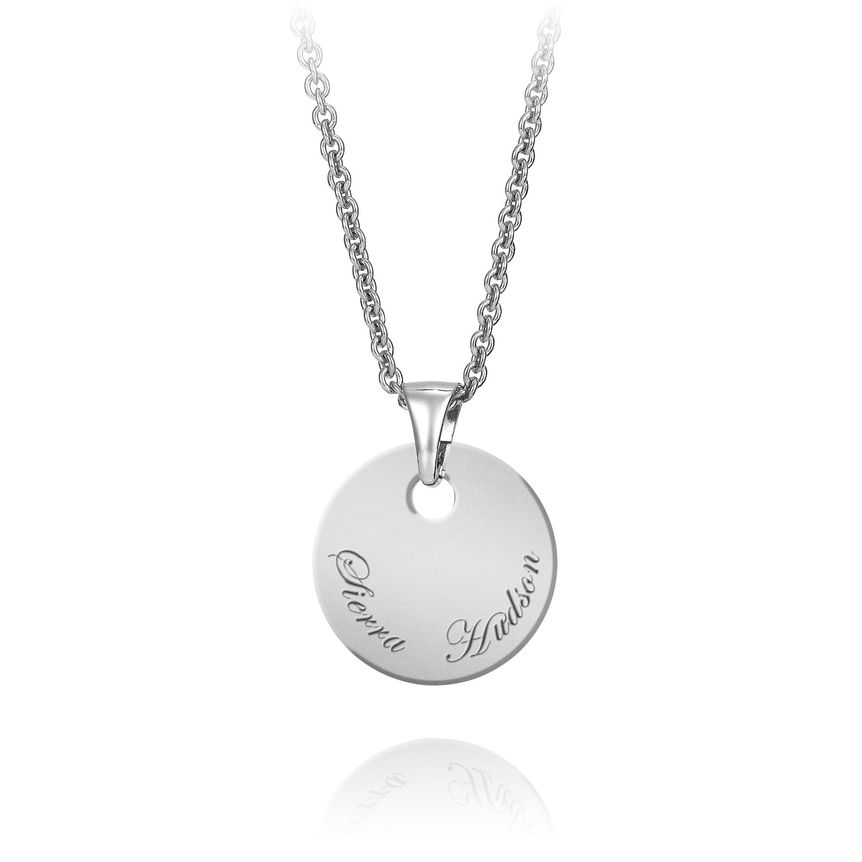 WHITE GOLD LOVE MEDALLION