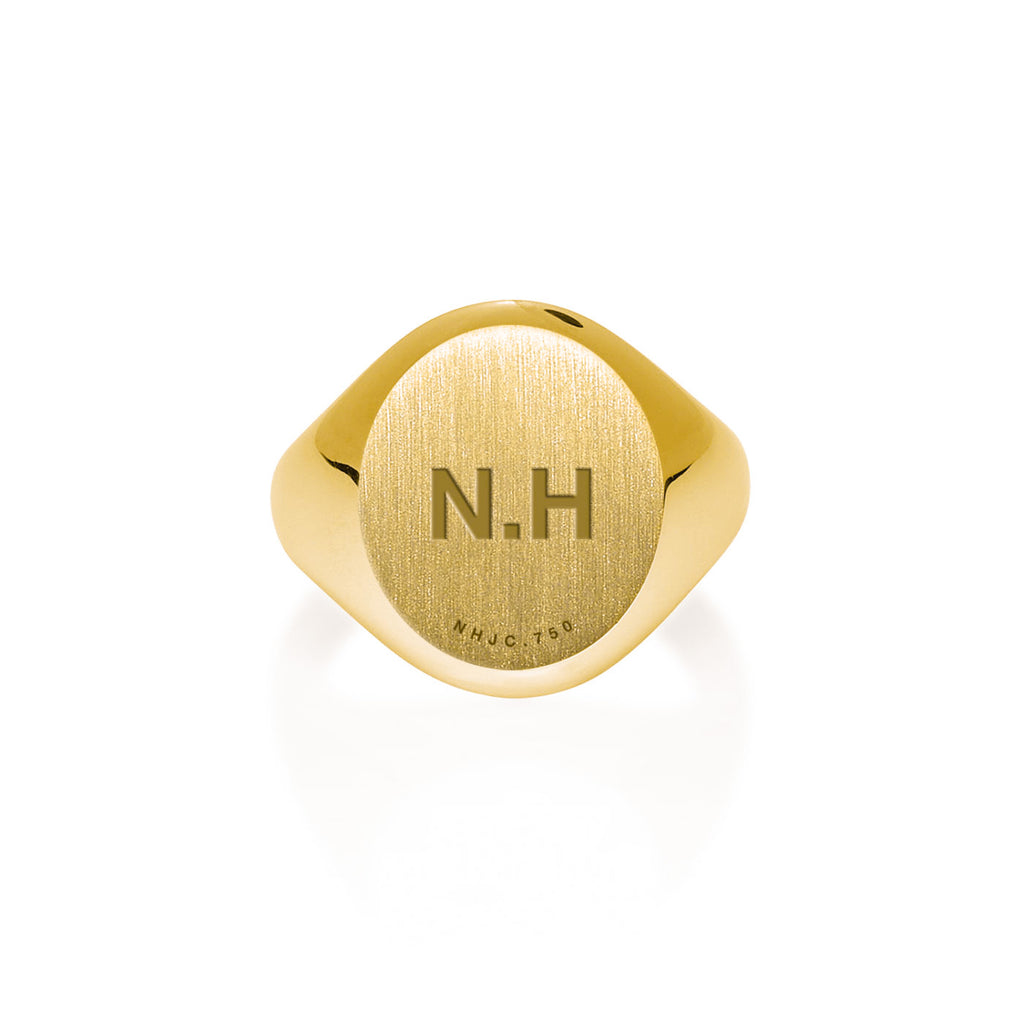 YELLOW GOLD PERSONALISED SIGNET