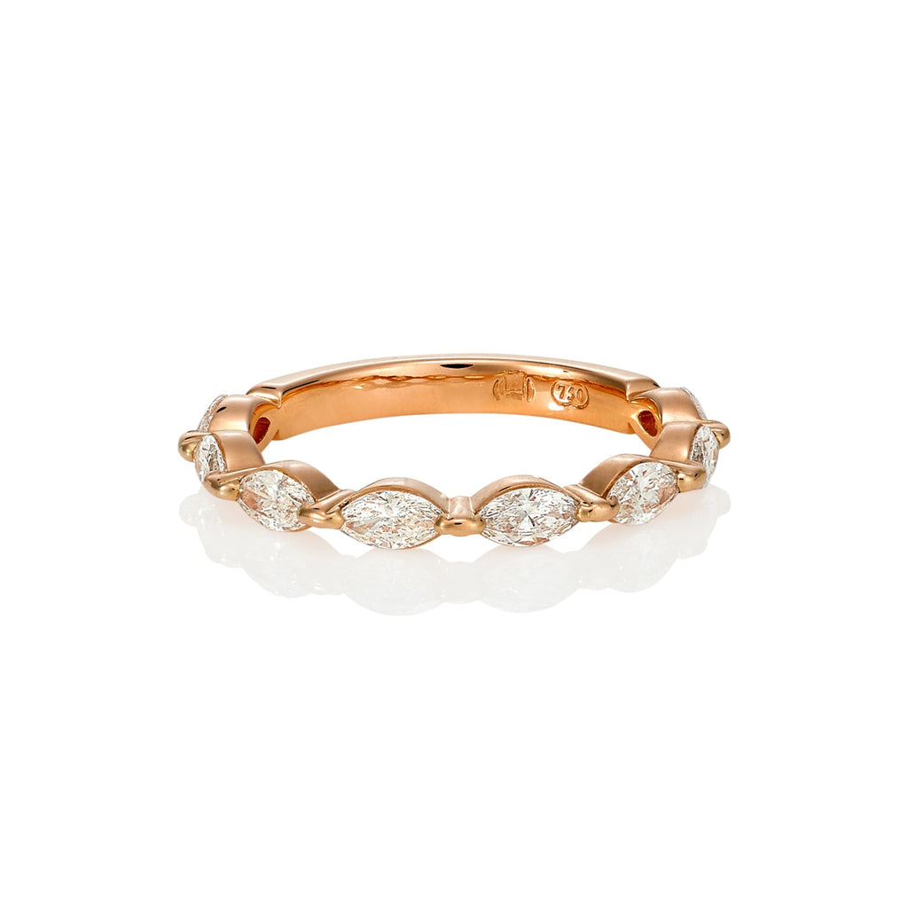 ROSE GOLD MARQUISE DIAMOND BAND 1.14CT